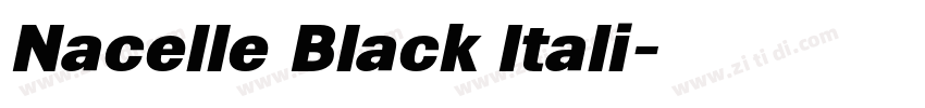 Nacelle Black Itali字体转换
